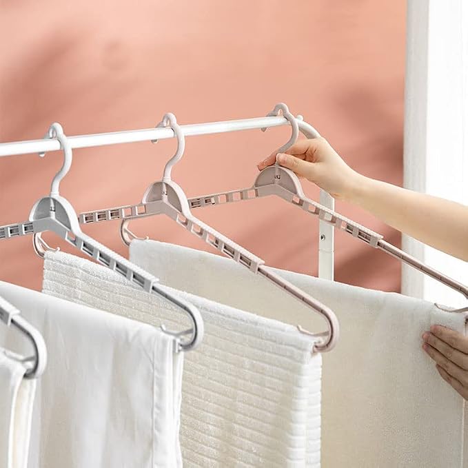 4 Pack Extra Large Hangers Big Clothes Hangers Enlarge Adjustable Shoulder - Image 6