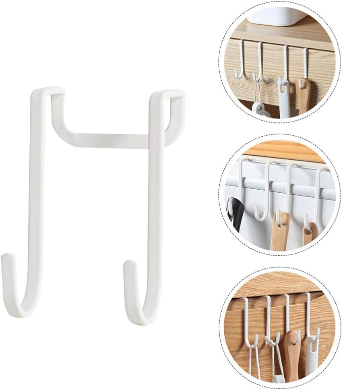 Cabilock Storage Drawers 2 Pcs Iron Door Hooks Door Ironing Iron and Ironing - Image 2