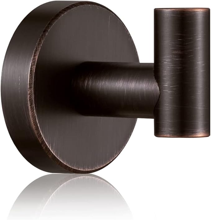 BigBig Home Bronze Towel Hooks, Bathroom Robe Hook Oil Rubbed, Bath Farmhouse by BigBigHome