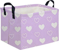 Rectangular Purple heart, Valentine's Day Gift Basket, nursery basket, Girls by FXOCSHE