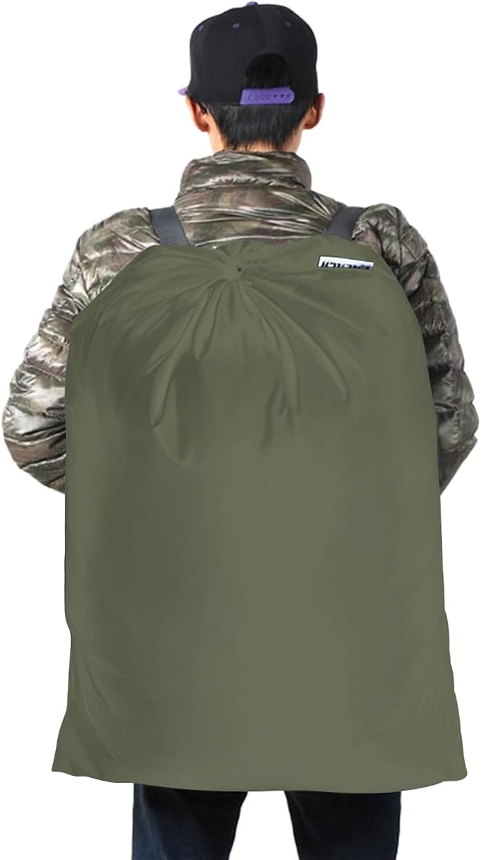2 Pack Laundry Bag Backpack, 27” x 34”Sturdy Laundry Bag - Image 5