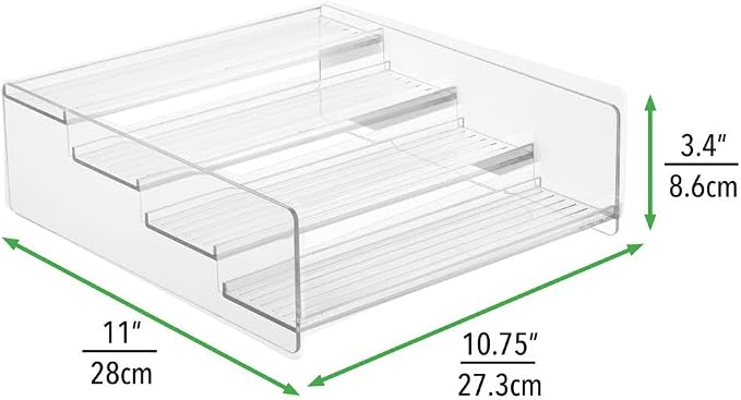 mDesign Plastic Bathroom Storage Organizer Shelf - Image 2