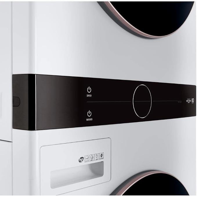 LG WKE100HWA WashTower Stacked Smart Laundry Center 4.5 Cu.Ft. Front Load - Image 9