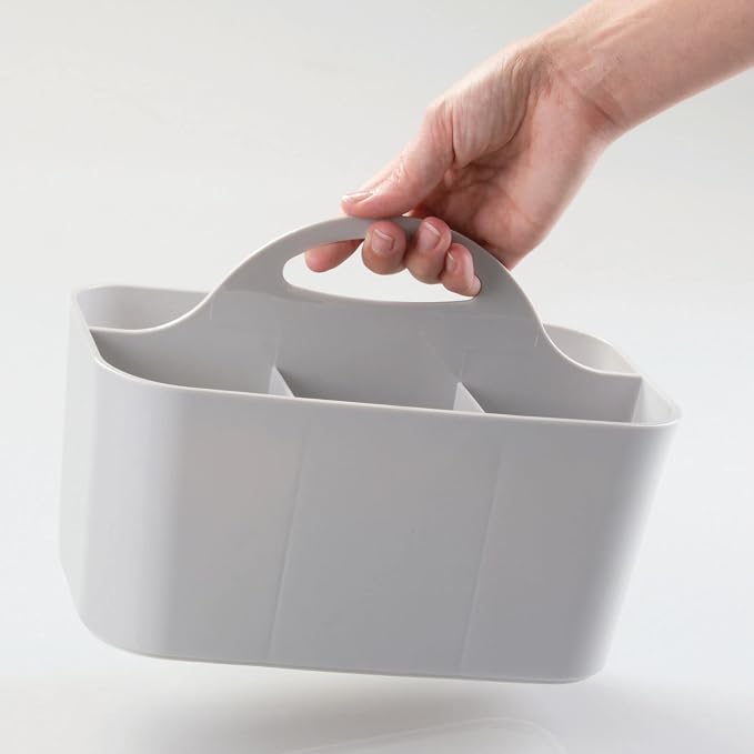 mDesign Plastic Small Office Storage Organizer Utility Tote Caddy - Image 6