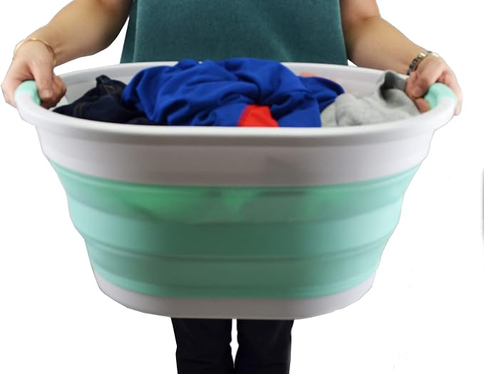SAMMART 32L Collapsible Plastic Laundry Basket - Image 7