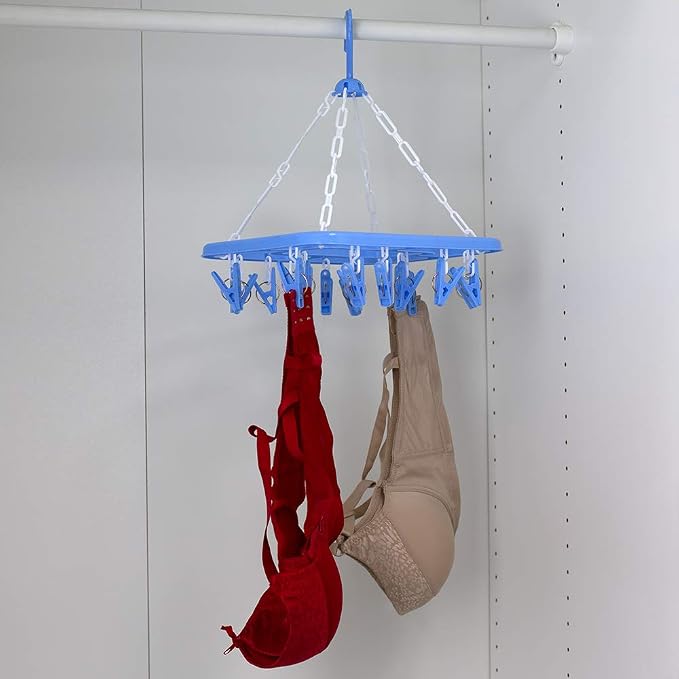 Home Basics 20 Hook Hanging Clothing Drying Rack, Rotates 360 Degrees, Indoor - Image 3