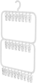 Hanging Drying Rack with Clips Clothes Hanger by Unknown