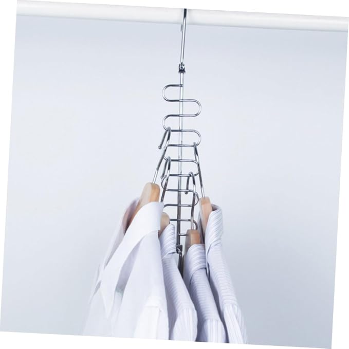 Alipis 2Pcs Multi Hole Clothes Hangers Sturdy Folding Drying Rack - Image 9