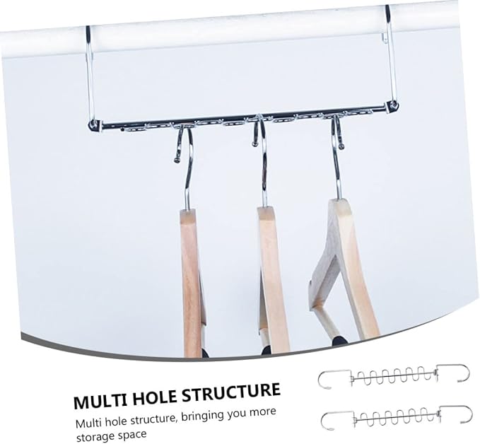 GLEAVI 2sets Multi Hole Clothes Drying Rack Convenient Clothing Storage Shelves - Image 8