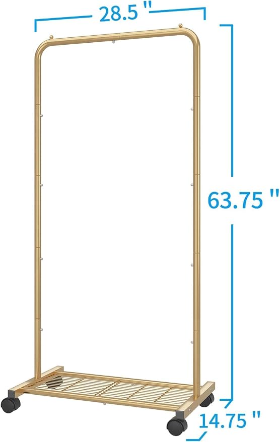 Simple Trending Standard Clothes Garment Rack, Clothing Rolling Rack - Image 8