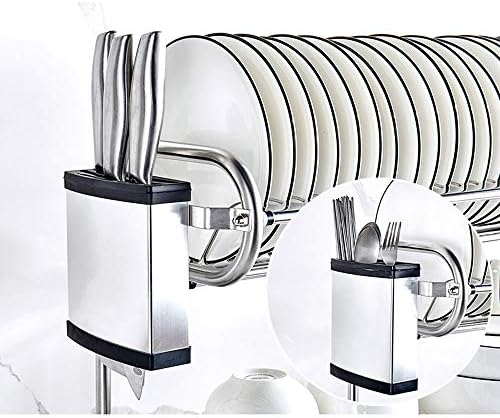 304 Stainless Steel Drain Rack countertop Wall Hanging Drying Tableware Dishes - Image 3