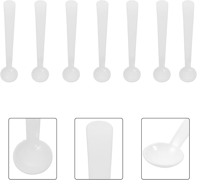 100pcs Plastic Mini Measuring Spoons 2g Smidgen Scoop Pp Powder Scoop - Image 9