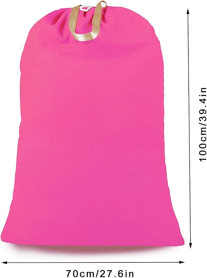 Heavy Duty Laundry Bag with Drawstring and Handle, Extra Large Travel Dirty - Image 2
