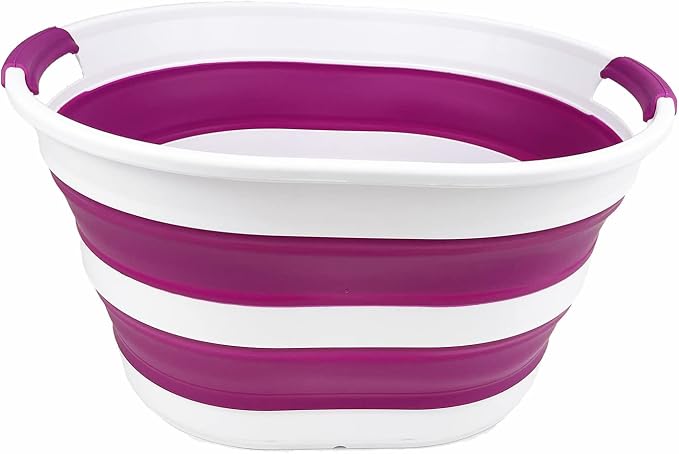 SAMMART 23L Collapsible Plastic Laundry Basket - Image 4