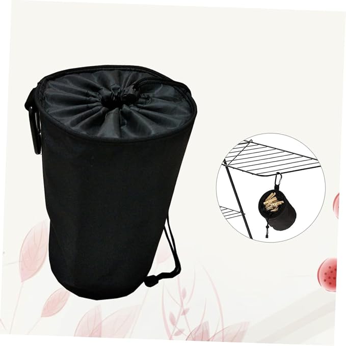 Drawstring Peg Bag Height Clothespins Organizer - Image 7