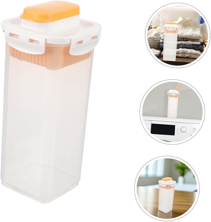 2pcs Sealed Laundry Powder Storage Box Lid Detergent Organizer - Image 9