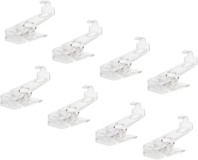 NUOBESTY 32pcs Transparent Laundry Clips Multi-Functional Clothes Hangers Grip - Image 8