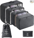 6 Set Packing Cubes for Travel, Luggage Organizers by LANSKLBD