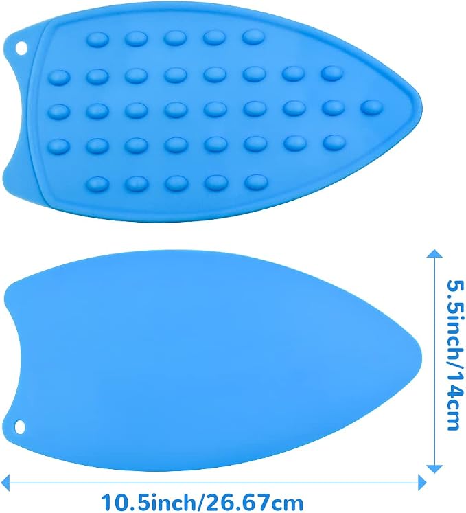yuntop 2 Pcs Silicone Iron Rest Pads Multipurpose Iron Hot Resistant Mat - Image 3