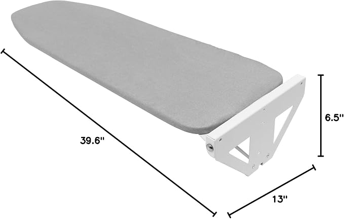 Wall-Mounted Ironing Board, 39.6"x13" Foldable Ironing Station Space-Saving - Image 10