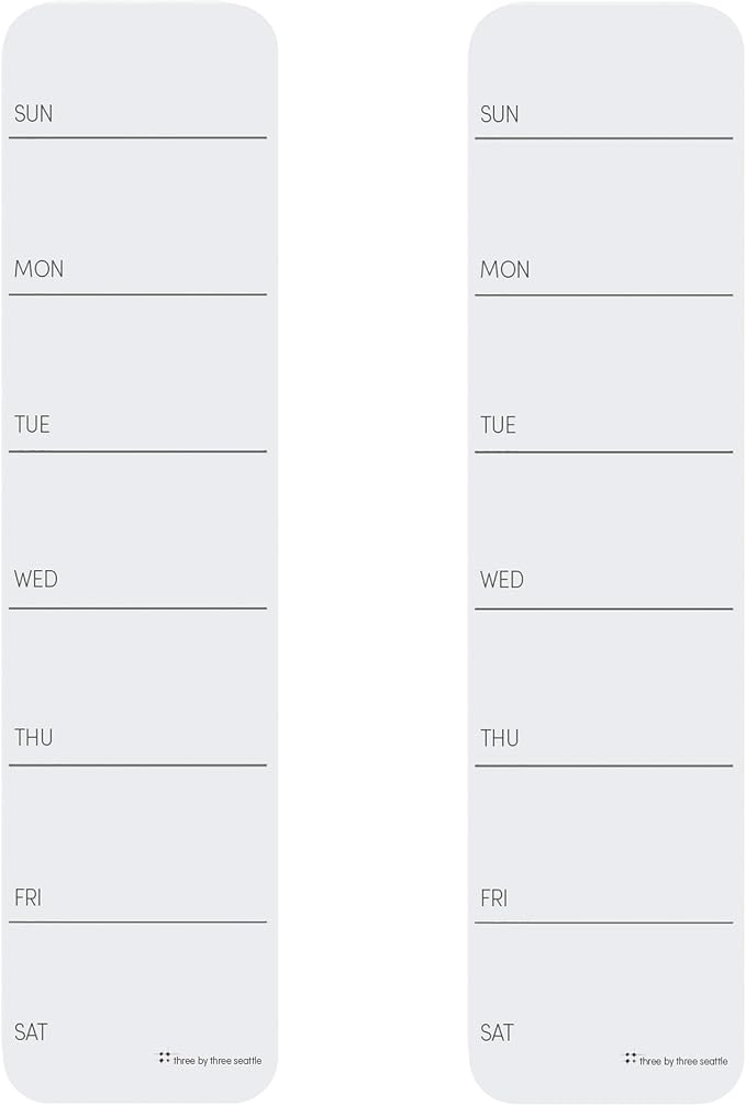Three by Three Seattle up·date!™ Silicone Weekly Planner: Streamline Your Week by ThreebyThreeSeattle