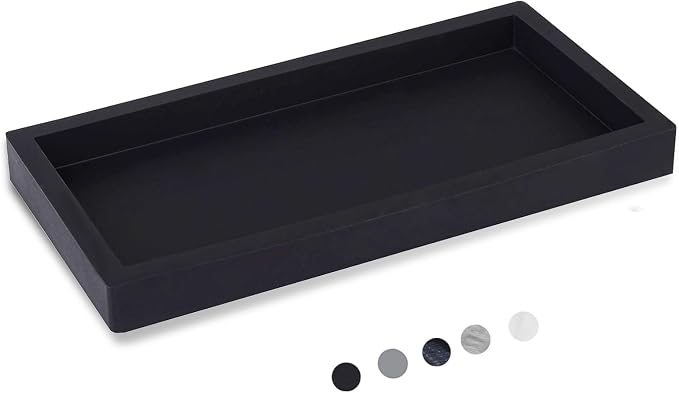 Small Silicone Bathroom Vanity Tray Rectangle Soap and Sponge Holder Kitchen by Heagoale