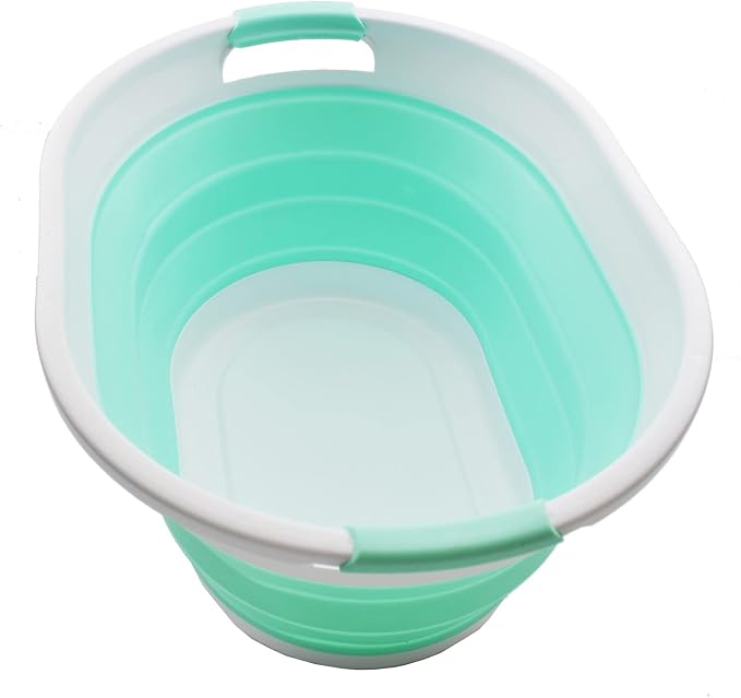 SAMMART 32L Collapsible Plastic Laundry Basket by SAMMART