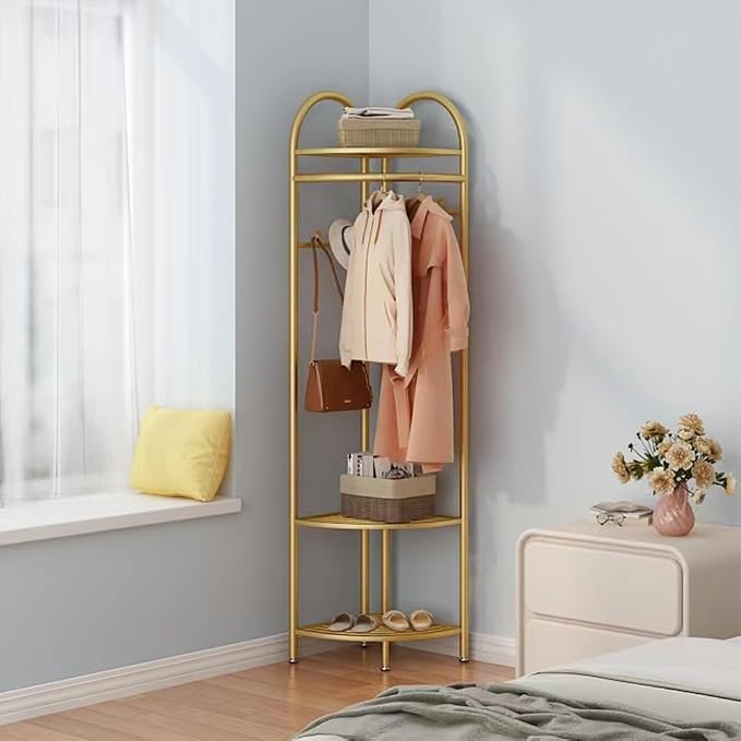 Metal Corner Coat Racks, Freestanding Garment Rack - Image 7