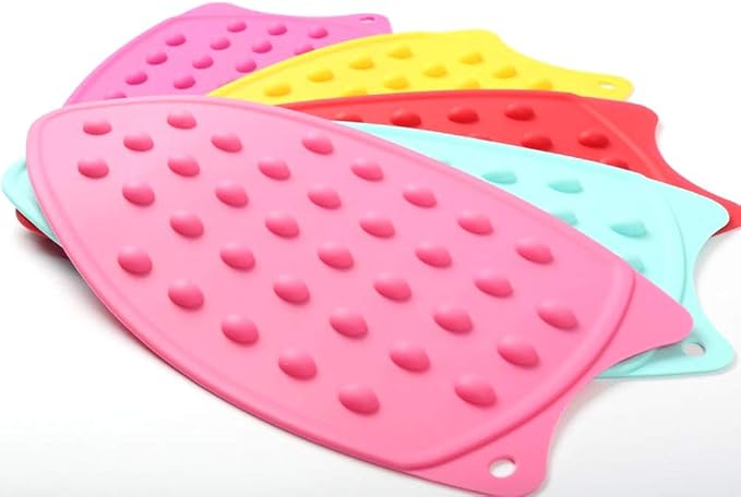 Silicone Hot Heat Protection Underlay Iron Stand Mat Rest Ironing Pad Board - Image 4