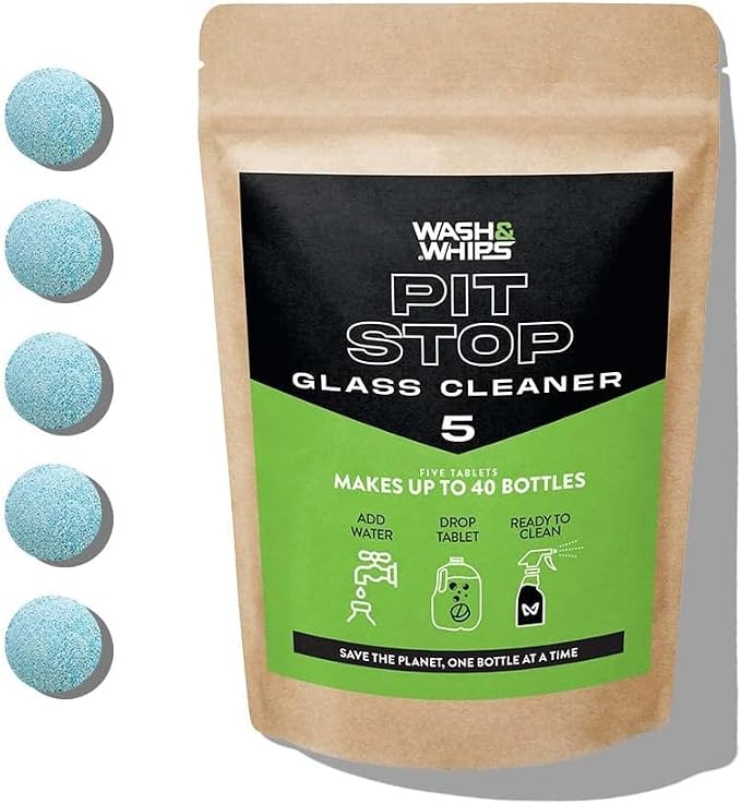 WASH&WHIPS Window/Glass Cleaner Refill Tablets by WASHWHIPS