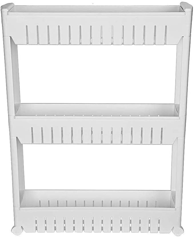 Modern Home Narrow Sliding Storage Organizer Rack - Image 3