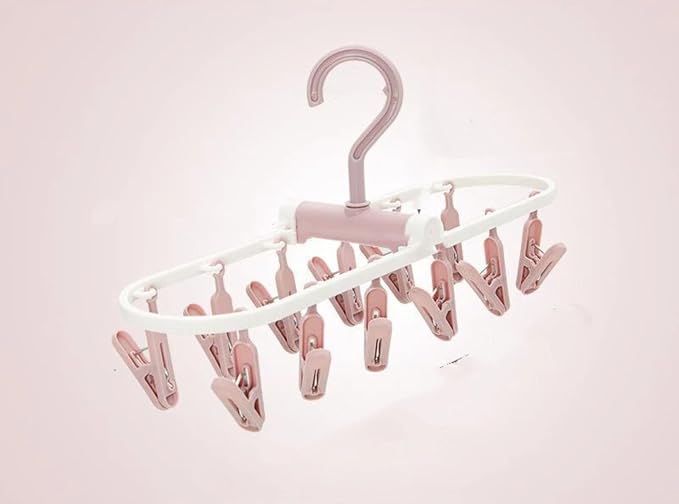 Multi Clip Folding Clothes Hanger, Home Dormitory, Clothes Hook by Unknown
