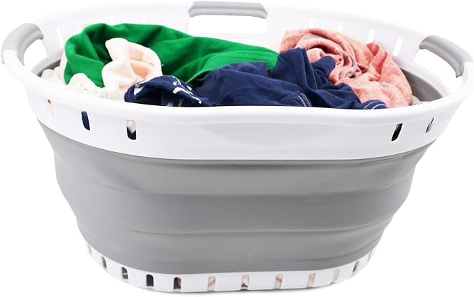 SAMMART 25L Collapsible Plastic Laundry Basket - Image 5