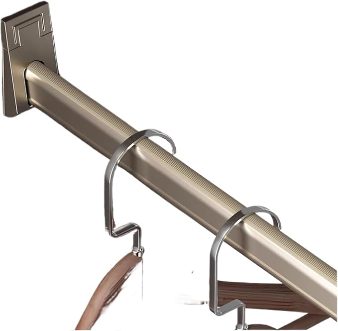 Closet Rod, Clothing Rack, Metal Closet Bar by Unknown