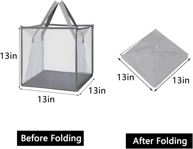 4 Pack Popup Laundry Hamper, Small Collapsible Mesh Laundry Baskets Dirty - Image 2