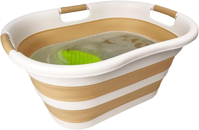 SAMMART 40L Set of 2 Plastic Foldable Laundry Basket - Image 7