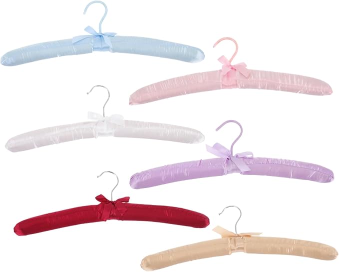 6pcs Padded Hangers Non- Satin Clothes Hangers by OFFSCH