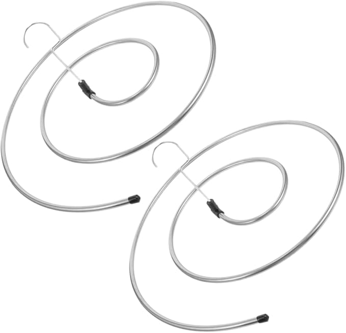 2pcs Spiral Sheet Hanger Set Thick Stainless Steel Windproof Quilt Rack Space - Image 7