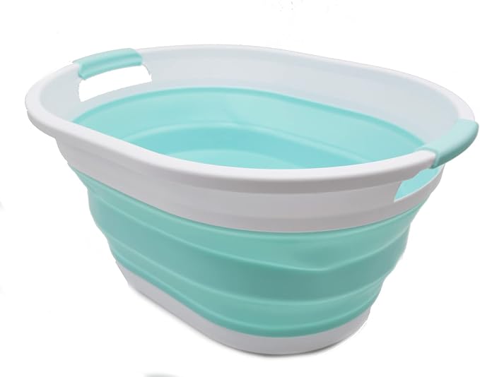 SAMMART 32L Collapsible Plastic Laundry Basket - Image 2