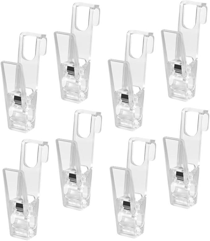 VILLCASE 40pcs Heavy Duty Laundry Clips Transparent Non- Clothespins - Image 4