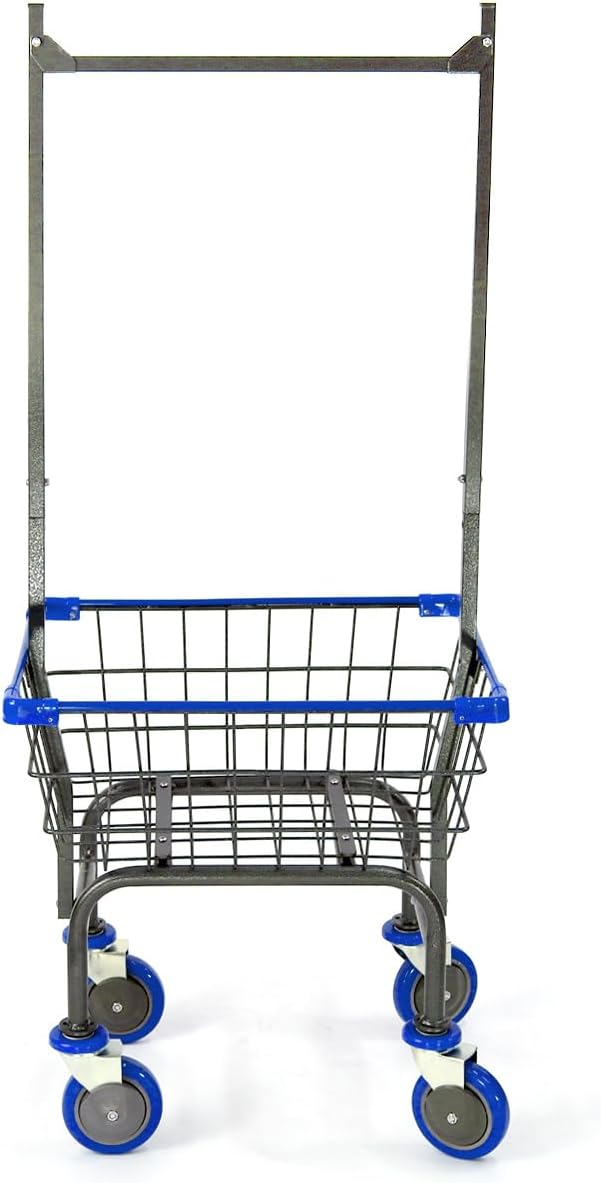 Laundry Cart Grey Powder Coated by Unknown