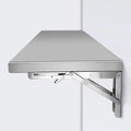 Stainless Steel Folding Table, Wall-Mounted Drop Leaf Table, Wall Mounted by MTSYXYM