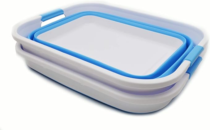 SAMMART 41L Collapsible Plastic Laundry Basket-Foldable Pop Up Storage - Image 2