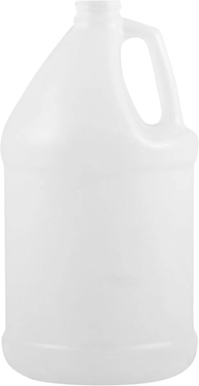 1-Gallon Plastic Jug with Pump Dispenser & Black Screw Caps - Image 8