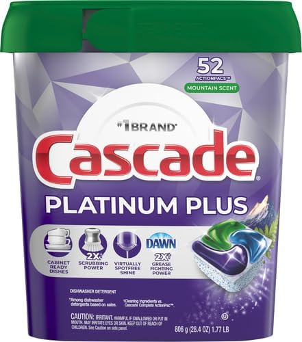 Cascade Platinum Plus ActionPacs Dishwasher Detergent Pods, Dishwasher Soap - Image 3