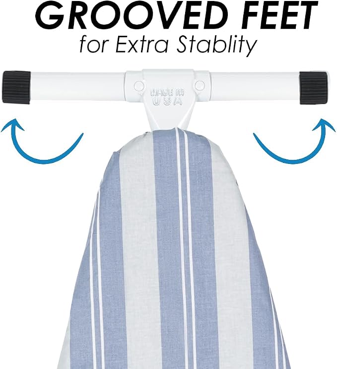 Full Size Ironing Board with Cover & Pad – USA-Made with Enhanced Grip Feet - Image 4