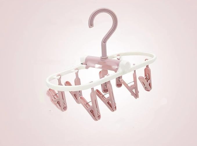 Multi Clip Folding Clothes Hanger, Home Dormitory, Clothes Hook by Unknown