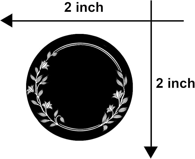 2 Inch 250 Pcs Round Chalkboard Stickers Spice Labels Stickers - Image 2