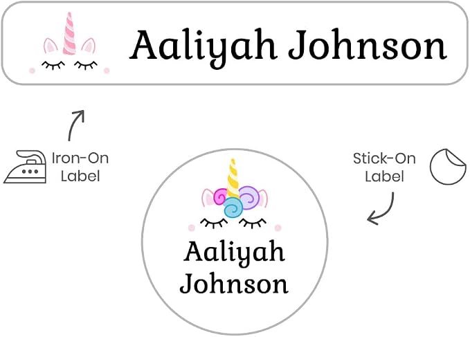 Name Bubbles - Custom Name Tags - Personalized Daycare, & Camp Labels, Iron-On - Image 3