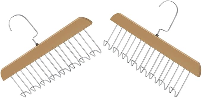 Artibetter 2pcs Multi-Hook Plastic Clothes Hangers Bra Organizer Tank Tops by ARTIBETTER